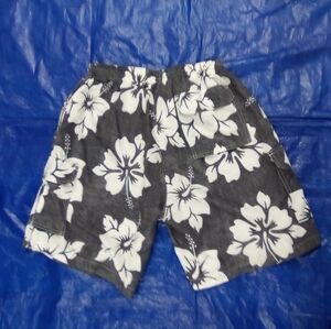 Men's Floral Gray Shorts